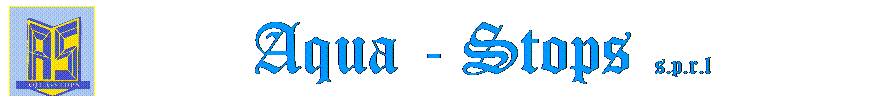 Zone de Texte: Aqua - Stops  s.p.r.l
 
